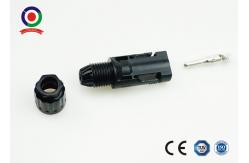 China Black Solar Panel Connectors For Outdoor Harsh Environments CE Approved supplier