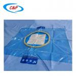 Disposable Cesarean C Section Surgical Drape cloth With Pouch Blue