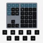 Customized Keyboard Membrane Switch , Push Button Keypad With Multimedia Keys