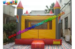China Garden Inflatable Jumping House , PVC Vinyl Bouncy Castles With Sun Cover supplier