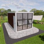 Premade Team Building Area Collapsible Container House Portable Easy Employment for sale