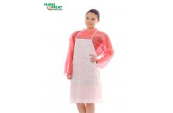 China Economical Friendly 70x80cm Single Use Nonwoven Apron 40g/M2 For Factory supplier