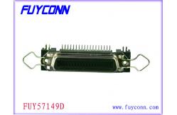 China 50 Pin Centronic PCB Right Angle Female Connector Certified UL supplier