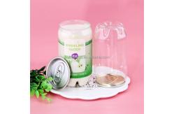 China Food Grade Clear Plastic Juice Jars Plastic Soda Can supplier