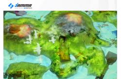 China Multiplayer Indoor Projector Game Machine Children AR Interactive Sand Table supplier