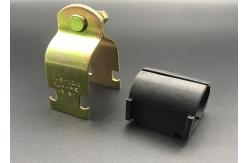 China Custom Size 1/4'' Electrical Zinc Strut Mounted Cushion Clamps supplier