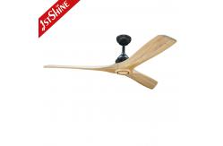 China Wooden Blade Ceiling Fan with Remote Class A Energy Efficiency and Modern Design supplier