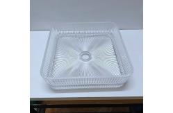 China Transparent Glass Countertop Bathroom Sinks No Overflow Included supplier