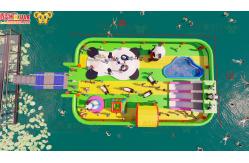 China Large Outdoor Playground Jumping Inflatable Water Castles On Ocean supplier