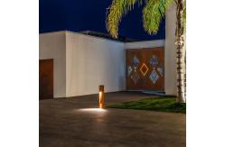 China 120V Led Garden Bollard Lights Customized Thickness Energy Saving supplier
