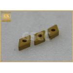 YG6 Golden Tungsten Carbide Inserts For Machining Steel Non Standard for sale