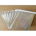 Biodegradable Shiny Holographic Mailing Bags / Bubble Padded Envelope for sale