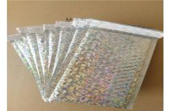 China Biodegradable Shiny Holographic Mailing Bags / Bubble Padded Envelope supplier