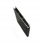 Black Powder Coated Anodized Aluminium Door Profiles For Roller Shutter Louver