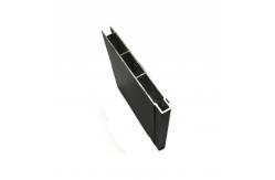China Black Powder Coated Anodized Aluminium Door Profiles For Roller Shutter Louver supplier