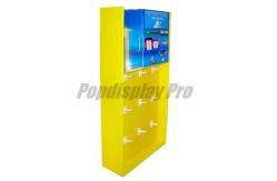 China Recycled Cardboard Display Stand Hooks Yellow For Walgreen Healthy Wristband supplier