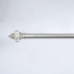 Custom Curtain Pole Accessories 28mm Extendable Window Curtain Rod Set