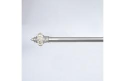 China Custom Curtain Pole Accessories 28mm Extendable Window Curtain Rod Set supplier