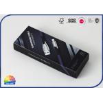 Drawer Folding Sliding Paper Box USB Cable Packaging With Plastic Tray for sale