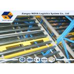 Heavy Duty Rolling Gravity Pallet Racking 1000 Kgs Max Loading Capacity