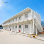 China High Quality Flat Pack Container Buildings System For Middle East Labor Camps for sale