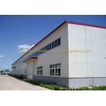 Waterproof Warehouse Steel Structure Grade Q235B / Q345B Prefab Warehouse