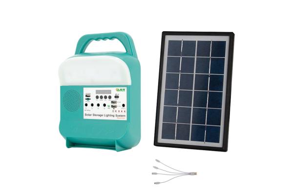 Home Offgrid Solar Power System Generator With Power Bank And Flashlight
