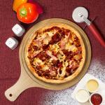 315 M Environmentally Friendly Bamboo Pizza Plate With Round Shape For Pizza Baking Food Cake for sale