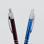 Classical Aluminum Anti Slip Pressing Ballpoint Pen With Printing logos