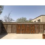 Weathering Steel Panel Room Dividers With Lights Decorative Metal