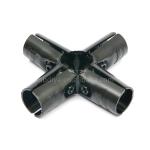 2.3mm Thick SPHC Metal Black Electrophoresis Lean Pipe Joints Rust Proof