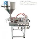 Semi Automatic Desktop Plastic Pouch Sealing Machine,Spout Pouch Double Head Paste Filling Machine for sale