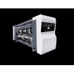 White Automatic Steel Flexo Printing Slotting Cardboard Box Die Cutting Machine For Different Cardboard Making for sale