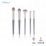 5PCS Eye Makeup Cosmetic Brush Set With Synthetic Hair Wooden Handle for sale