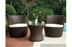 China Luxury Home Resin Wicker Obelisk Chair With Power Coated Aluminum Frame supplier