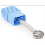 Silver 6mm Shank Double Cut Carbide Ball Burr YG8 Grade SD Type for sale