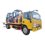 Factory sale towing equipment iszu wrecker truck with sliding trah for sale