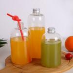 Durable Plastic Beverage Bottles Customized Logo With Plastic Tamper Proof Cap