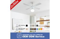 China DC Modern Traditional Ceiling Fan Pull Chain Switch 4 MDF Blades supplier