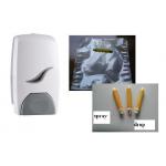 Medical Manual Hand Soap Dispenser 1000ml With Refillable Bottle Disposable Bag for sale