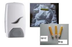 China Medical Manual Hand Soap Dispenser 1000ml With Refillable Bottle Disposable Bag supplier