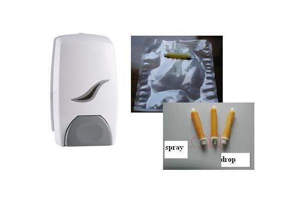 Medical Manual Hand Soap Dispenser 1000ml With Refillable Bottle Disposable Bag