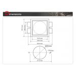 Plastic  Elevator Push Button With 50mA Current Size 47x49 Mm