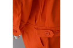 China Orange 100 Cotton EN14116 EN11612 Fire Retardant Suit supplier