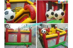 China Custom Football Inflatable Combo In One , Bull Combo Units With Affordable Price supplier