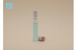 China Snap On Refillable Empty Glass Perfume Bottle Unique For Cosmetic Packaging supplier