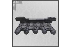 China Unglazed Gazebo Chinese Clay Roof Tiles Matt Gazebo Bent Handmade Craft supplier