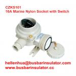 10A marine nylon CZKS101 1144/FS waterproof electricsocket with switch for sale