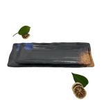 Black Melamine Restaurant Plates Dinnerware Melamine Rectangle Shape Plate for sale