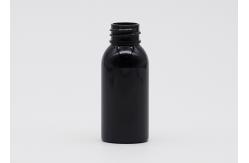 China 20mm Black Refillable Plastic Spray Bottles Empty PET Bottle With Black Mist Pump supplier